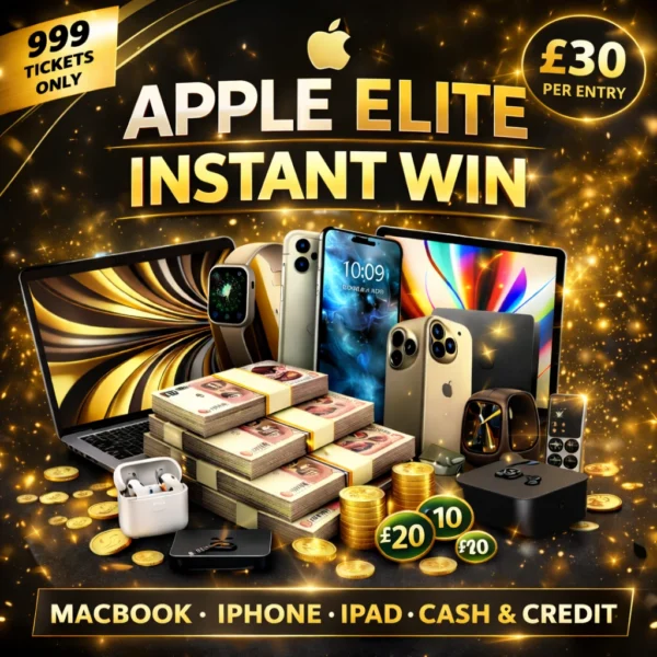 £30 PLAY – WIN EVERY TIME - 1,999 TICKETS