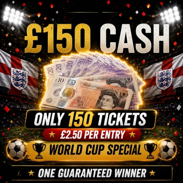 £150 CASH - ONLY 150 TICKETS!