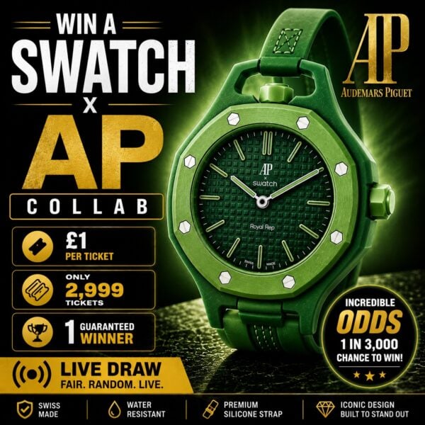 Swatch x AP - Green Eight - ONLY 2999 TICKETS!