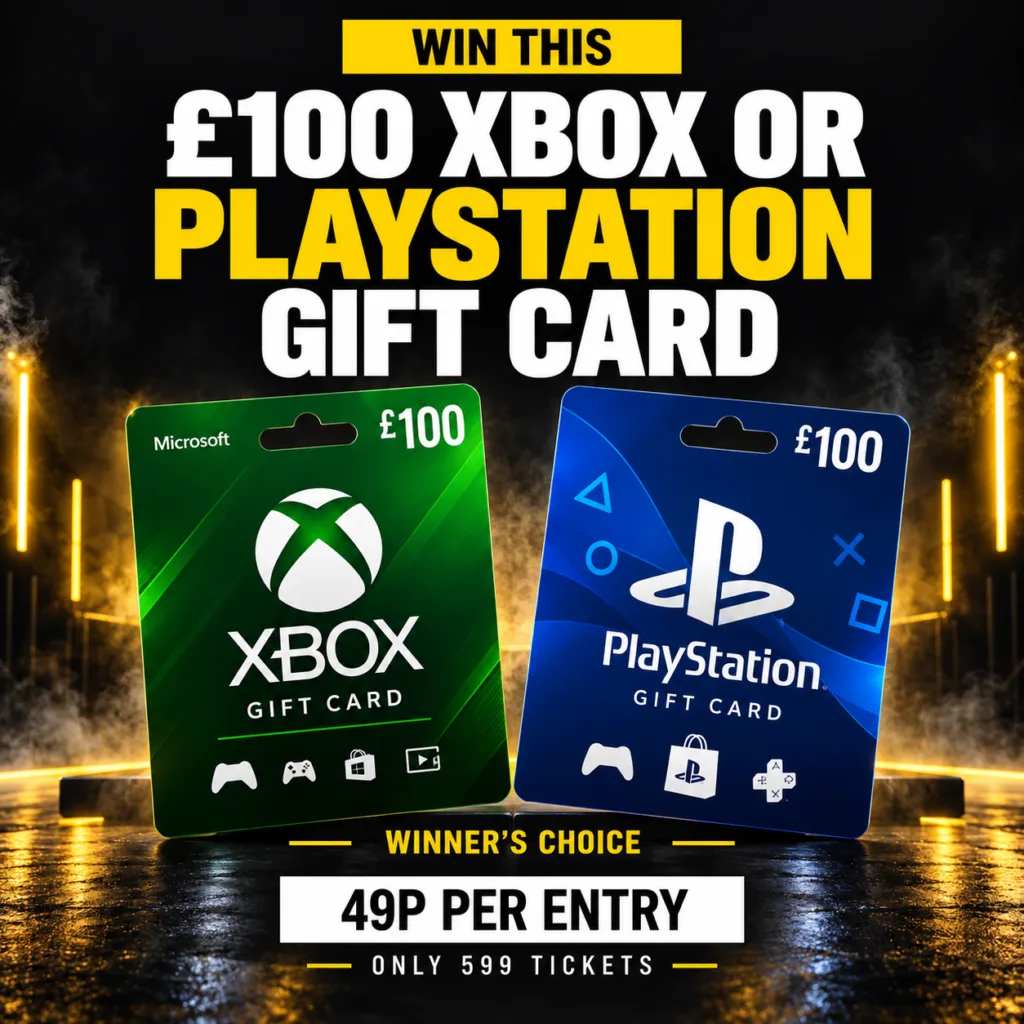 £100 XBOX OR PLAYSTATION GIFT CARD